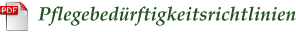 Pflegebedrftigkeitsrichtlinien