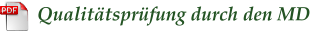 Qualittsprfung durch den MD